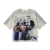 Bkys hot diamond american printing pure cotton t-shirt g