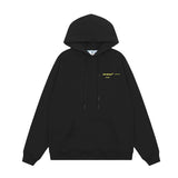 Off OW White Hoodie Yellow Cross