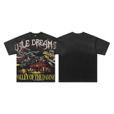 Men's t-shirt with rhinestone print, 100% cotton print