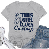 Vintage Football Shirt Women Game Day Tshirt Sunday Funday S