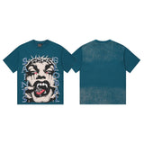 Men's t-shirt short sleeve hip hop printing g pure cotton printing hot diamond