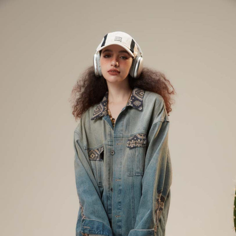 Unisex Sweater Autumn Trendy Casual Denim Jacket