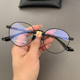 CHH Chrome Hearts Glasses Pure Titanium Ultra Light Vintage Round Myopia Glasses Frame