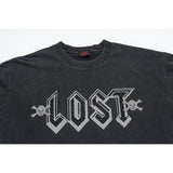 Lost Intricacy T-Shirt Skull Wash Casual Short Sleeve T-Shirt