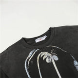 Men's t-shirt with rhinestone print, 100% cotton print