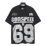 Men's t-shirt short sleeve hot diamond printing g pure cotton hip hop street printing