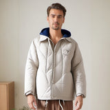 Men Jacket Two Pieces Hooded Cotton Jacket Men