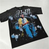 Men's t-shirt with rhinestone print, 100% cotton print