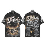 Men's t-shirt short sleeve hot diamond printing g pure cotton hip hop street printing