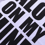 American style satoshi direct print letter graphic 100% cotton t-shirt