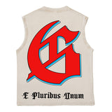 Hip hop tank top american high street rock street skull chess west coast rap vest sweatshirt trendy