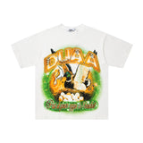 Vale forever printed retro pure cotton washed and distressed t-shirt g
