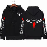 Men Women Tokyo Revengers Anime Zip Up Hoodies Manga Pullove