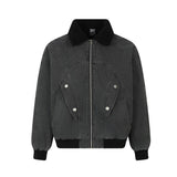 Unisex Down Jacket Men's Winter Fur Collar Cotton