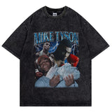 Mike Tyson T-Shirt Vintage Character Print Loose T-Shirt