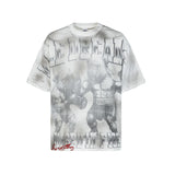 Men's t-shirt with rhinestone print, 100% cotton print