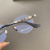 CHH Chrome Hearts Glasses Pure Titanium Ultra Light Vintage Round Myopia Glasses Frame