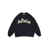 Unisex Hoodie Vintage Sweater Men's Loose Printed Crew Neck Top