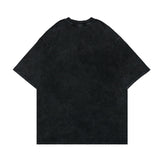 Men T Shirt Vintage Singer Portrait Printing Short Sleeve T-shirt Washed Bottoming Shirt Men
