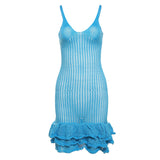 Women Dresses Summer Women's Knitted Slip Dress