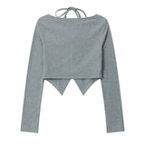 Women Long Sleeve T-shirt Short Cardigan Long Sleeve T-shirt for Girls