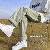 Men Sweatpants Men's Summer Retro Trendy Straight Casual