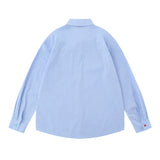 Men Long Sleeved T Shirt Embroidered Long Sleeve Shirt Boys All-Matching Casual Ruffle Handsome Loose Spring and Autumn