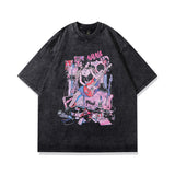 Men T Shirt Printed Vintage Couple Short Sleeve T-shirt Men and Women