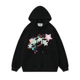 Men Hoodie Printed Foam Hooded Sweater Men's Autumn and Winter Loose Casual