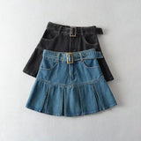 Women Skirt Denim Skirt Women's High Waist Skirt