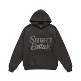 Men Fleece Lined Hoodie Autumn and Winter Embroidery Letter Hooded Sweater Men Oversize Loose Casual
