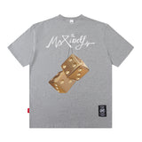 Men's T Shirt Printed Short-Sleeved T-shirt Men's Ins All-Match Loose