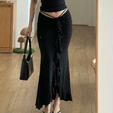 Women Desses Skirt Low Waist Elegant Dress