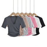 Women T-Shirt Short-Sleeved T-shirt Women's Bottoming Shirt Short Summer Top