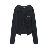 Women Long Sleeve T-Shirt Long Sleeve T-shirt Girls Autumn Design Sense Long Sleeve Casual Top