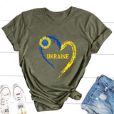 Ukraine Sunflower T-shirt Vintage Ukrainian Lovers Print