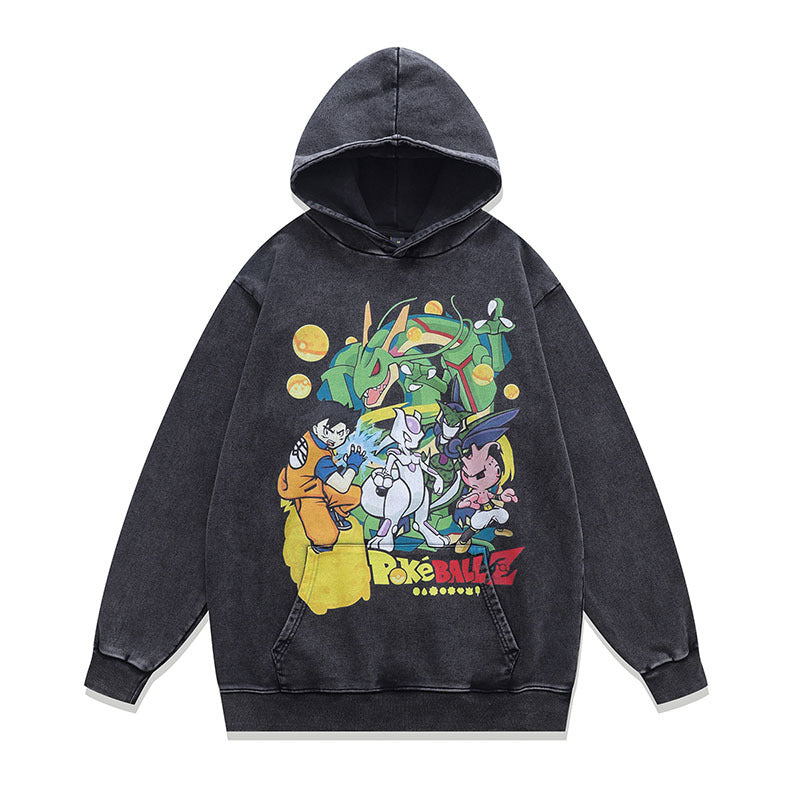 Unisex Vintage Hoodie Cotton Hooded Sweater Autumn/Winter