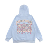 Men Hoodie Five-Pointed Star Letter Foam Printed Hoodie