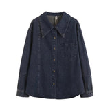Women T-Shirt Autumn Long Sleeve Denim Shirt Jacket