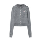 Women Sweater Short Knitted Women's Cardigan Autumn Long Sleeve Sweater