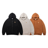 Unisex Hoodie Vintage Waffle Loose Hooded Sweater Men's and Women's Tops Autumn