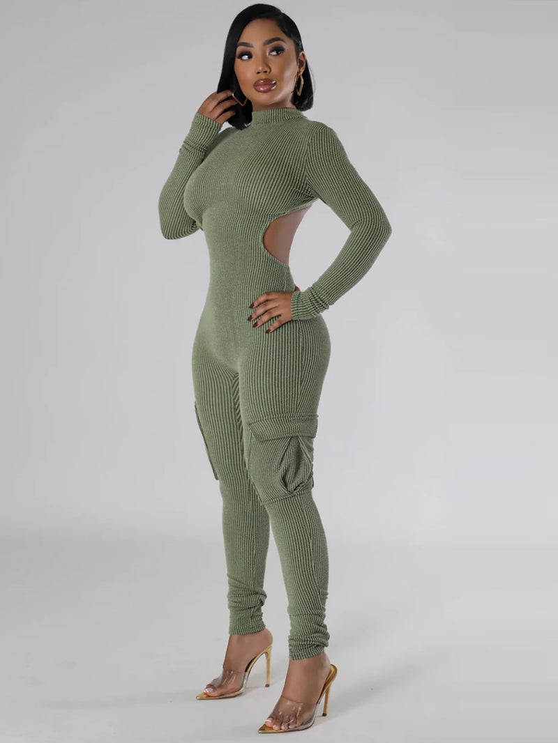 Women Jumpsuit Long Sleeve Casual Autumn and Winter Rompers Jumpsuit