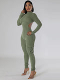 Women Jumpsuit Long Sleeve Casual Autumn and Winter Rompers Jumpsuit