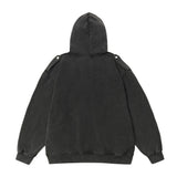 Men Hoodie Hip Hop Rock Character Printed Hoodie