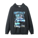 Men Hoodie Hooded Sweater Men's Ins Autumn and Winter Casual Distressed