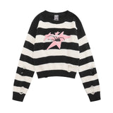 Women Sweater Short Sweater Women's Autumn Leisure round Neck Sweater