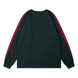 Men Hoodie round Neck Base Sweater Linen Cotton Long Sleeve T-shirt