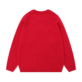 Women Sweater Cinnamoroll Babycinnamoroll Jacquard round Neck Sweater Loose Long Sleeve Autumn and Winter