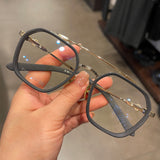 CHH Chrome Hearts Glasses Pure Titanium Large Frame Toad Mirror Myopia Glasses Frame
