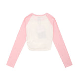 Women Long Sleeve T-Shirt Printed Long Sleeve T-shirt Women's Spring and Autumn Color Matching